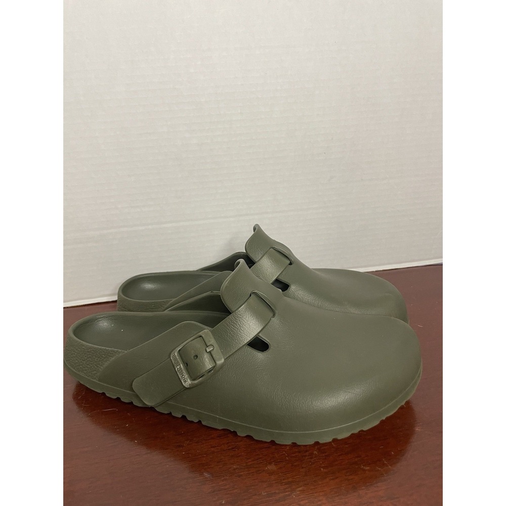 BIRKENSTOCK Clogs EU 40 L9/M7 Boston Essentials Eva Waterproof Khaki Green